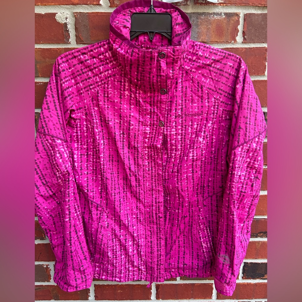 Columbia Bugaboo Interchange OmniTech Women’s Medium Pink Waterproof Jacket T4